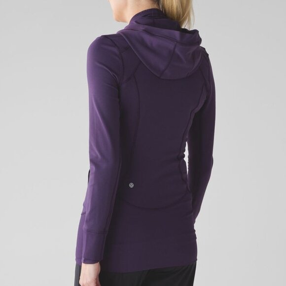 Lululemon Women's 6 Purple Daily Practice Zip Up Hooded Jacket Yoga Workout - Picture 5 of 5